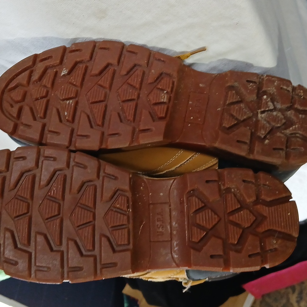 U.S. Polo Assn. Tan and Black High-Top Boots Size 13 - Picture 7 of 7